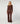 Strikket sweater med rund hals - Brun