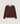 Strikket sweater med rund hals - Brun