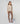 Stretch lammeskindsleggings - Ice Brown