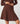 Short knit skirt - Marron